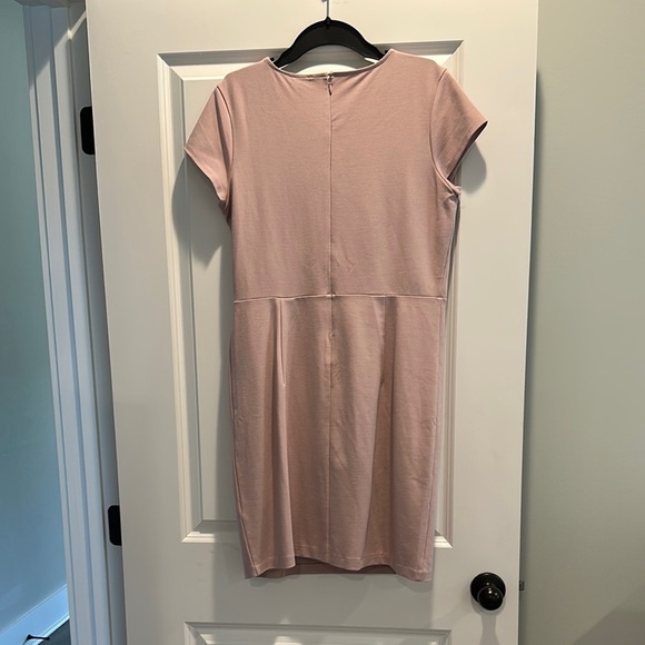 Express Pink Ruched Sheath Dress - Picture 3 of 4